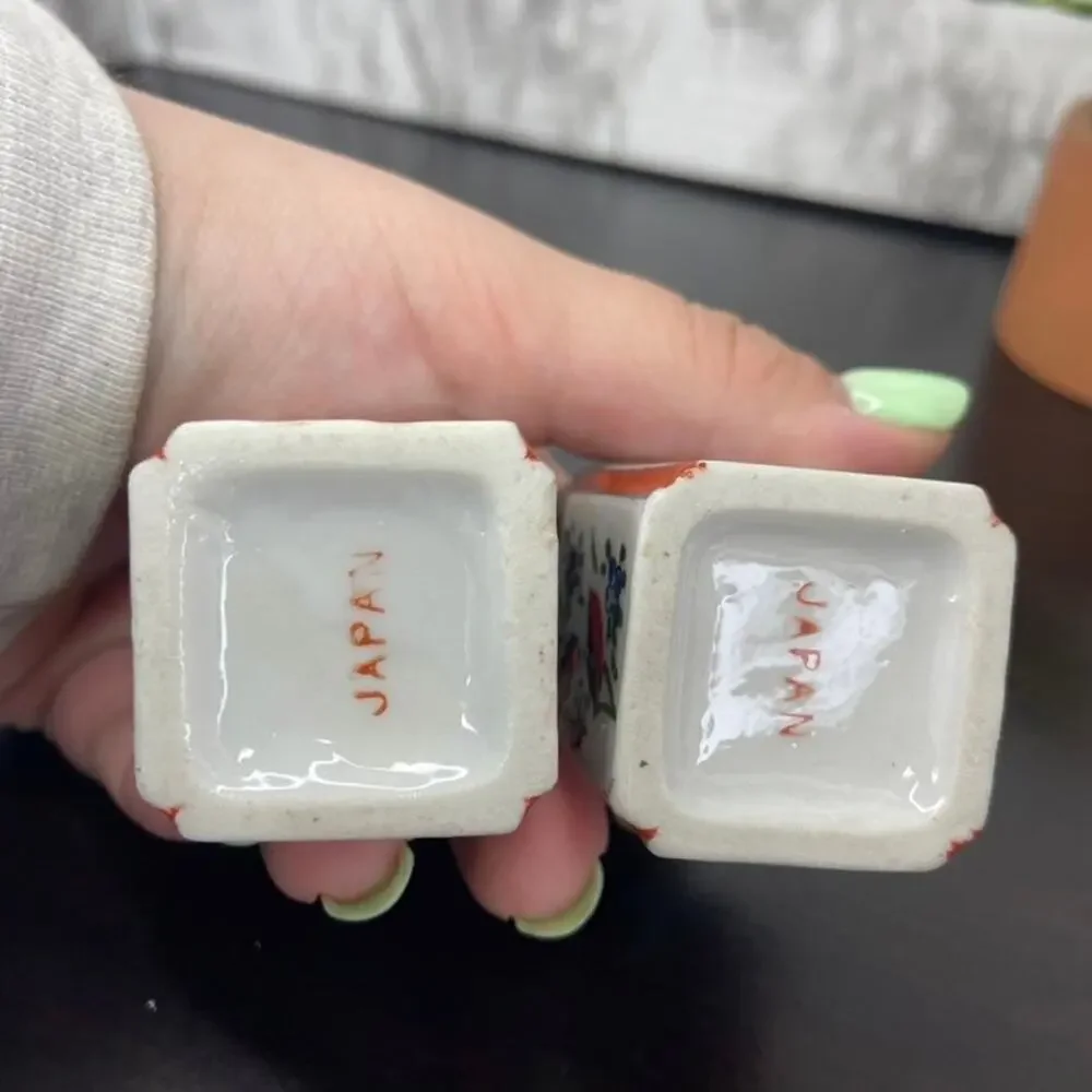 Vintage Porcelain Japanese Salt & Pepper Shakers